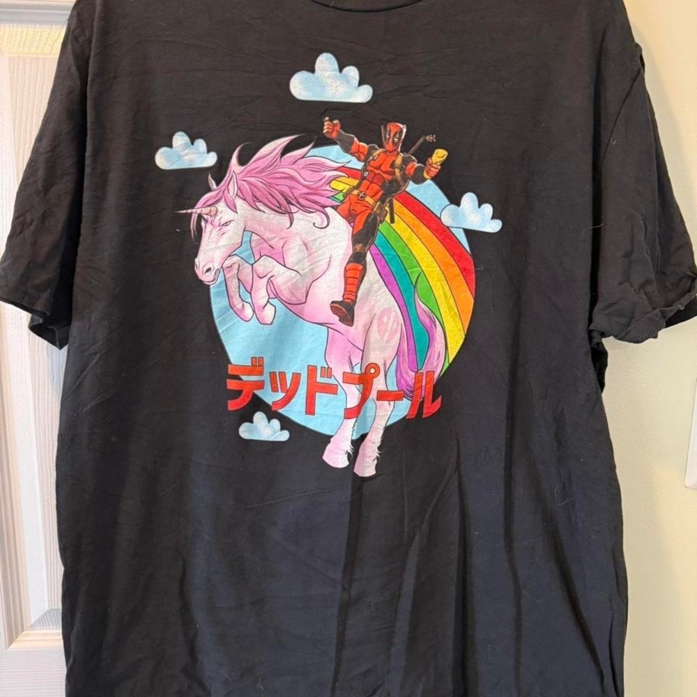 Deadpool Marvel Unicorn Graphic‎ 2xl T-shirt